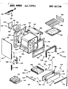 Body Section parts for Kenmore Range 911.7237911 (9117237911, 911 7237911) from AppliancePartsPros.com