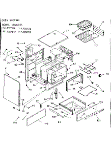 Body Section parts for Kenmore Range 911.9207660 (9119207660, 911 9207660) from AppliancePartsPros.com