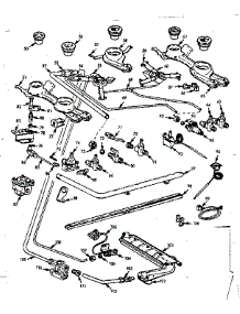 Burner Section parts for Kenmore Range 103.7445810 (1037445810, 103 7445810) from AppliancePartsPros.com