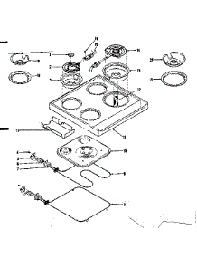 Main Top And Oven Units parts for Kenmore Range 119.9067100 (1199067100, 119 9067100) from AppliancePartsPros.com