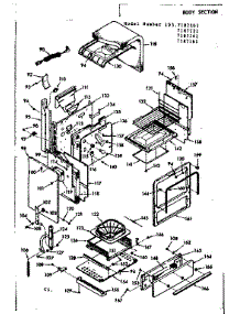 Body Section parts for Kenmore Range 103.7187141 (1037187141, 103 7187141) from AppliancePartsPros.com
