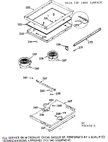 Main Top Cook Surface parts for Kenmore Range 103.9897615 (1039897615, 103 9897615) from AppliancePartsPros.com