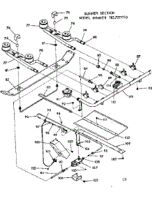 Burner Section parts for Kenmore Range 103.7277710 (1037277710, 103 7277710) from AppliancePartsPros.com
