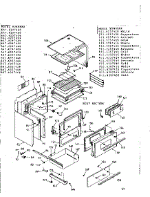 Body Section parts for Kenmore Range 911.6357466 (9116357466, 911 6357466) from AppliancePartsPros.com