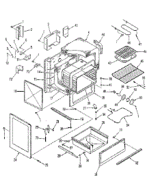 Body Section parts for Kenmore Range 911.6428811 (9116428811, 911 6428811) from AppliancePartsPros.com