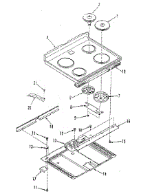 Main Section parts for Kenmore Range 911.6428811 (9116428811, 911 6428811) from AppliancePartsPros.com