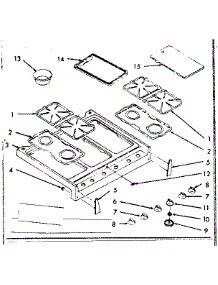 Maintop Section parts for Kenmore Range 103.7426700 (1037426700, 103 7426700) from AppliancePartsPros.com