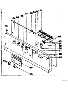 Control Panel parts for Kenmore Range 101.963580 (101963580, 101 963580) from AppliancePartsPros.com