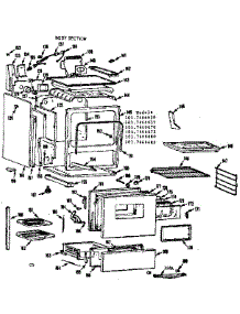 Body Section parts for Kenmore Range 103.7466670 (1037466670, 103 7466670) from AppliancePartsPros.com