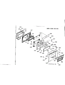 Lower Oven Door Section parts for Kenmore Range 103.9867510 (1039867510, 103 9867510) from AppliancePartsPros.com