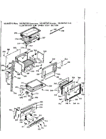 Upper Body Section parts for Kenmore Range 103.9867510 (1039867510, 103 9867510) from AppliancePartsPros.com