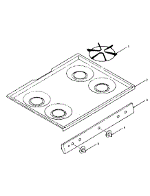Main Top Section parts for Kenmore Range 119.7738710 (1197738710, 119 7738710) from AppliancePartsPros.com