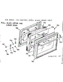 Full Glass Upper And Lower Door parts for Kenmore Range 103.4267560 (1034267560, 103 4267560) from AppliancePartsPros.com