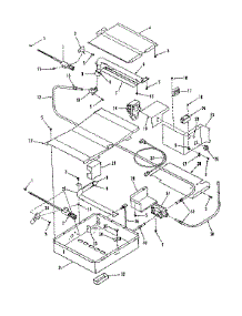 Illustration For Broiler & Oven Burner Section parts for Kenmore Range 911.7398612 (9117398612, 911 7398612) from AppliancePartsPros.com