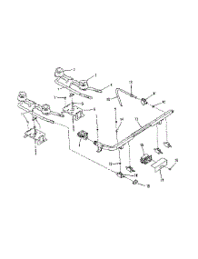 Illustration And Parts List For Top Burner Section parts for Kenmore Range 911.7398612 (9117398612, 911 7398612) from AppliancePartsPros.com