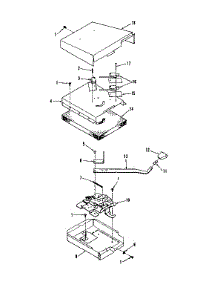 Illustration For Power Lock Section parts for Kenmore Range 911.7398612 (9117398612, 911 7398612) from AppliancePartsPros.com
