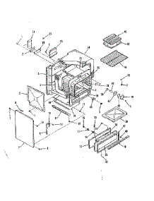 Illustration For Oven Body Section parts for Kenmore Range 911.7398612 (9117398612, 911 7398612) from AppliancePartsPros.com