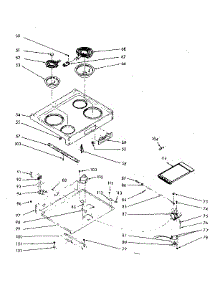 Main Top Section parts for Kenmore Range 103.9377021 (1039377021, 103 9377021) from AppliancePartsPros.com