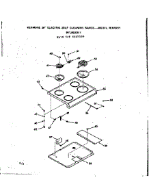 Main Top Section parts for Kenmore Range 911.9328111 (9119328111, 911 9328111) from AppliancePartsPros.com