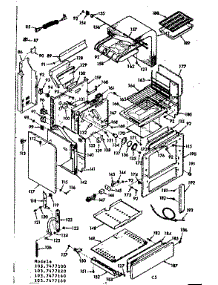 Body Section parts for Kenmore Range 103.7477120 (1037477120, 103 7477120) from AppliancePartsPros.com