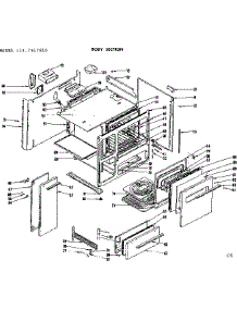 Body Section parts for Kenmore Range 119.7417810 (1197417810, 119 7417810) from AppliancePartsPros.com
