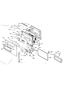 Porcelain Door Section parts for Kenmore Range 850.4237020 (8504237020, 850 4237020) from AppliancePartsPros.com
