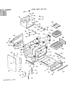 Lower Body Section parts for Kenmore Range 103.9887641 (1039887641, 103 9887641) from AppliancePartsPros.com