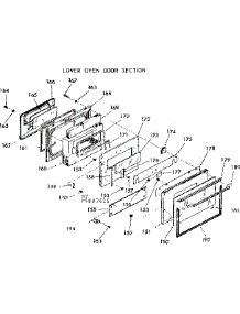 Lwr Oven Door Sction parts for Kenmore Range 103.9887641 (1039887641, 103 9887641) from AppliancePartsPros.com