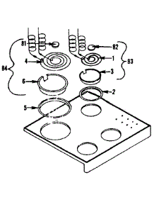 Cooktop parts for Kenmore Range 119.9446540 (1199446540, 119 9446540) from AppliancePartsPros.com
