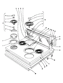Cook Top Section parts for Kenmore Range 101.903620 (101903620, 101 903620) from AppliancePartsPros.com