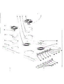 Cook Top Section parts for Kenmore Range 101.9366480 (1019366480, 101 9366480) from AppliancePartsPros.com