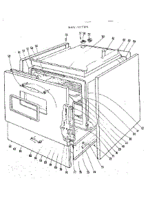 Body Section parts for Kenmore Range 101.9366480 (1019366480, 101 9366480) from AppliancePartsPros.com