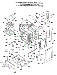 Lower Body Section parts for Kenmore Range 911.9871193 (9119871193, 911 9871193) from AppliancePartsPros.com