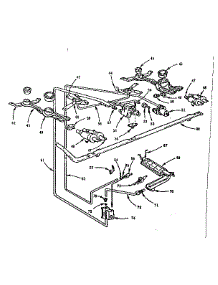 Burner Section parts for Kenmore Range 103.714610 (103714610, 103 714610) from AppliancePartsPros.com