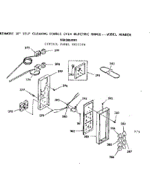 Control Panel Section parts for Kenmore Range 103.9857811 (1039857811, 103 9857811) from AppliancePartsPros.com