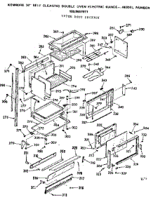 Upper Body Section parts for Kenmore Range 103.9857811 (1039857811, 103 9857811) from AppliancePartsPros.com