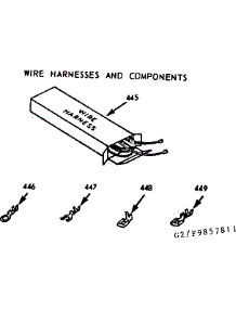 Wire Harnesses And Components parts for Kenmore Range 103.9857811 (1039857811, 103 9857811) from AppliancePartsPros.com
