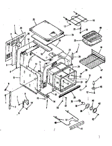 Lower Body Section parts for Kenmore Range 103.4418490 (1034418490, 103 4418490) from AppliancePartsPros.com