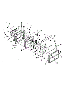 Oven Door Section parts for Kenmore Range 103.4418490 (1034418490, 103 4418490) from AppliancePartsPros.com