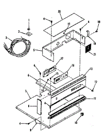 Control Panel Section parts for Kenmore Range 278.4028890 (2784028890, 278 4028890) from AppliancePartsPros.com