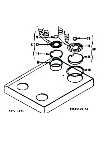 Cooktop parts for Kenmore Range 119.9616400 (1199616400, 119 9616400) from AppliancePartsPros.com