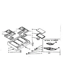 Main Top Section parts for Kenmore Range 103.7426840 (1037426840, 103 7426840) from AppliancePartsPros.com