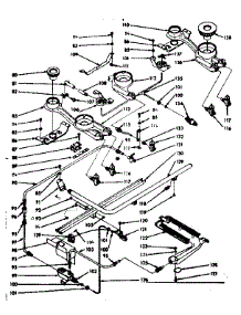 Burner Section parts for Kenmore Range 103.7426840 (1037426840, 103 7426840) from AppliancePartsPros.com