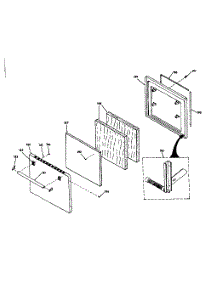 Lower Porcelain Door parts for Kenmore Range 850.4287341 (8504287341, 850 4287341) from AppliancePartsPros.com