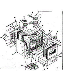 Body Section parts for Kenmore Range 119.9386801 (1199386801, 119 9386801) from AppliancePartsPros.com