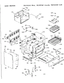 Body Section parts for Kenmore Range 103.9327660 (1039327660, 103 9327660) from AppliancePartsPros.com