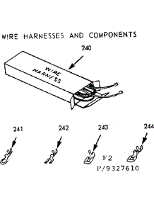 Wire Harnesses And Components parts for Kenmore Range 103.9327660 (1039327660, 103 9327660) from AppliancePartsPros.com