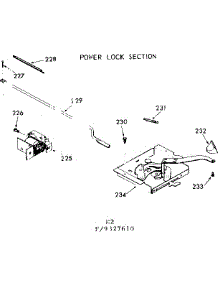 Power Lock Section parts for Kenmore Range 103.9327660 (1039327660, 103 9327660) from AppliancePartsPros.com
