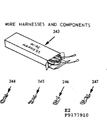 Wire Harnesses And Components parts for Kenmore Range 911.9177910 (9119177910, 911 9177910) from AppliancePartsPros.com