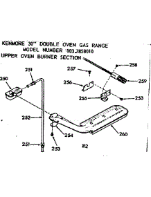 Upper Oven Burner parts for Kenmore Range 103.7858010 (1037858010, 103 7858010) from AppliancePartsPros.com